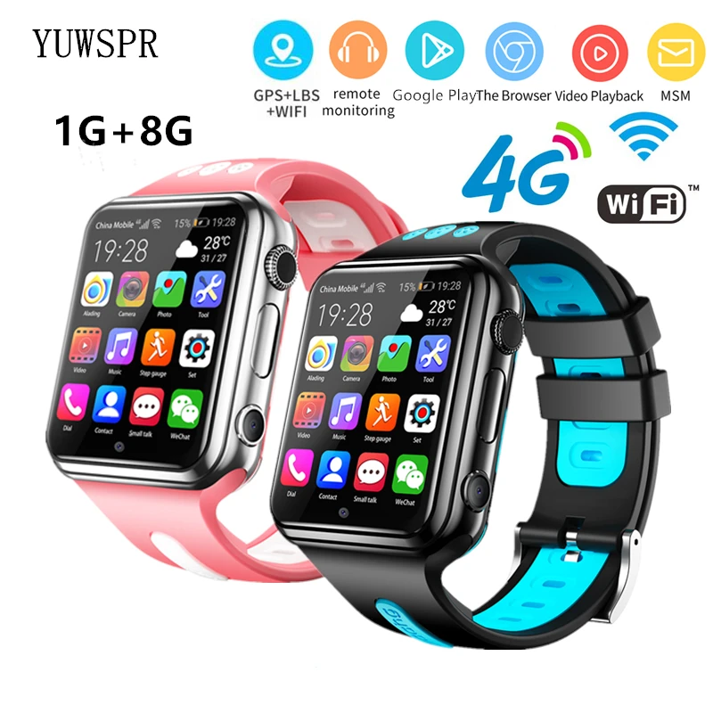 4G GPS Smart Phone Watch 1080mAh Android 9 Dual Camera SMS WhatsApp scarica  APP lettore Video musicale Smartwatch per bambini W5 - AliExpress