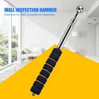 Telescopic Wall Check Hammer Adjustable Empty Drum Hammer Walls Floors Ceilings Tiles Test Checker Hammer Inspection Tool Rod 2