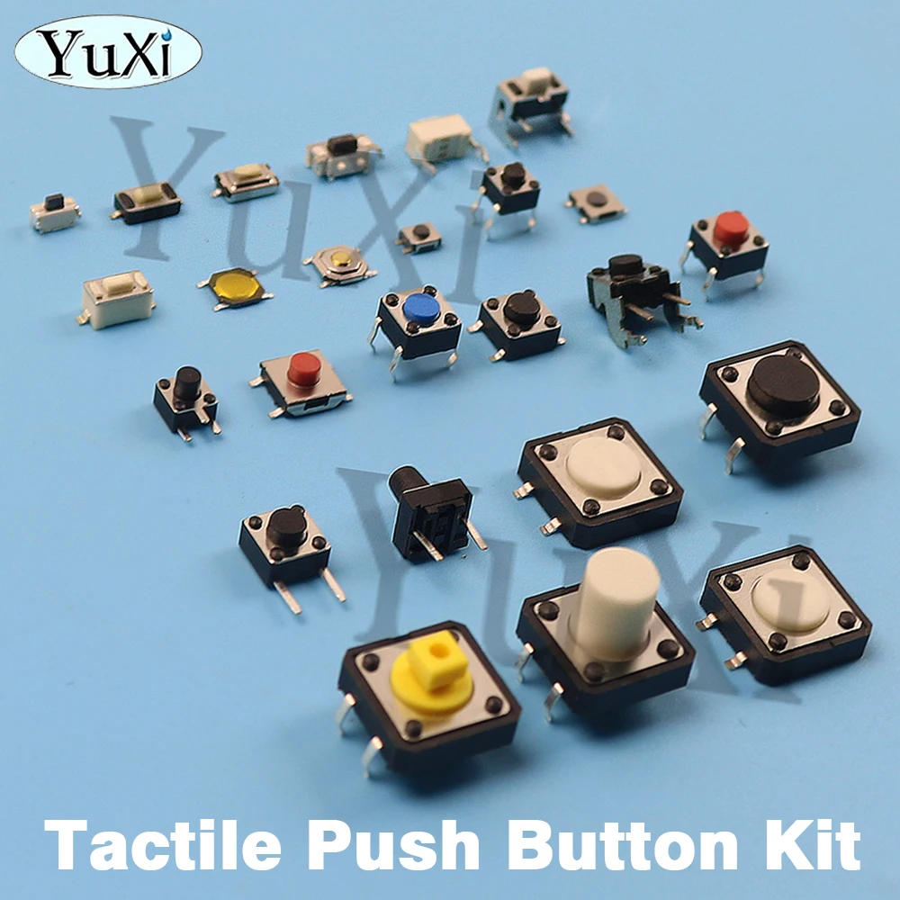 25Bag Micro Push Button Tact Switch Reset Mini Leaf Switch SMD DIP 2Pin 4Pin Touch Micro 3x4x2.5 3x6x5 3x6x2.5 4x4x1.5