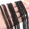 Natural Black Spinel Faceted Round / Cube / Rondelle Beads 2mm,3mm,4mm,1x2mm,2x3mm,Fine Jewelry Making 6