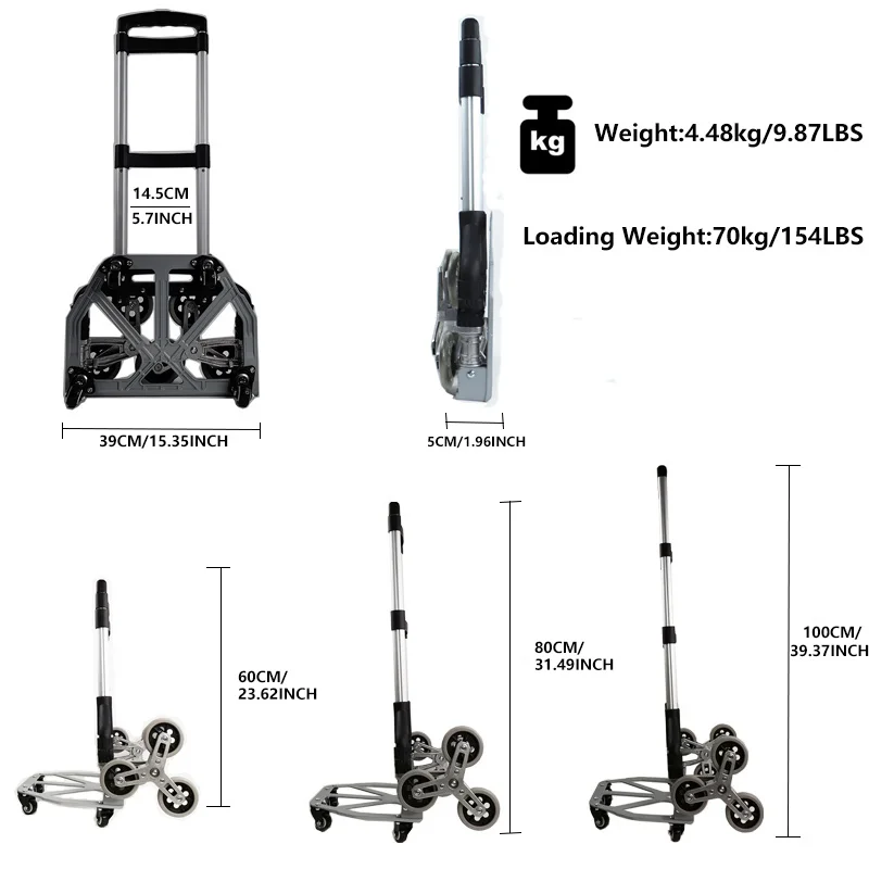 150KG Minden Táptalaj Lépcsőfok Kordély kemping Kocsi 캠핑웨건 kezét Kordély vel bungee Telefonzsinór összecsukható Kézikocsi számára Fentiekben carga vel wheels 핸드카트