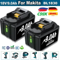 Rechargeable Battery 9.0Ah Battery 18V BL1830 BL1815 BL1860 BL1840 Replacement Power Tool Battery For Makita