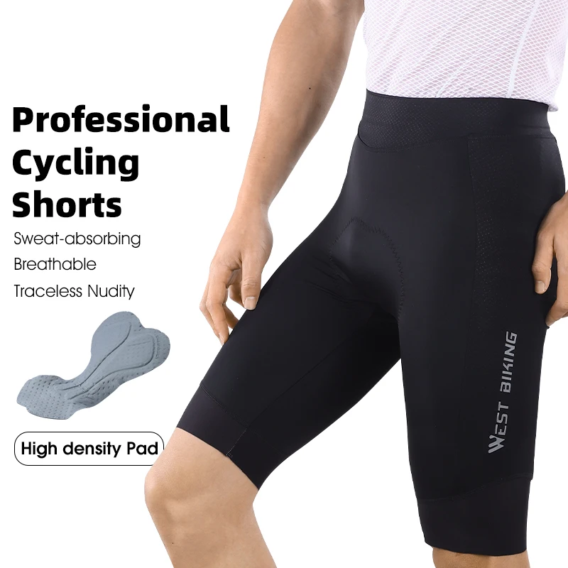 WEST BIKING Men Cycling Padded Shorts Long Distance Enduro MTB