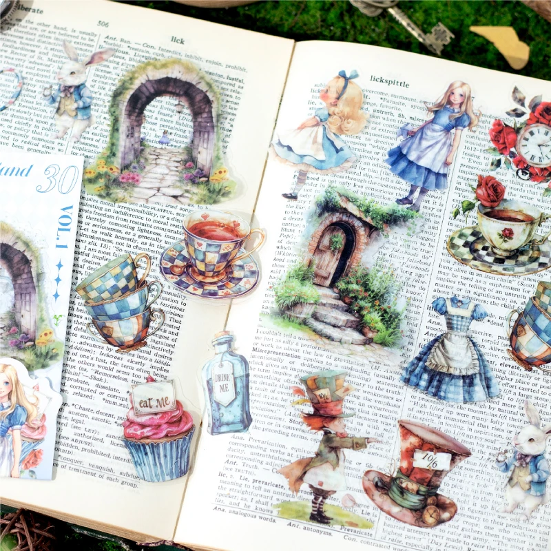 Fairy Tale Fantasy PET Stickers decorative stickers diy scrapbooking accessories 30 pcs