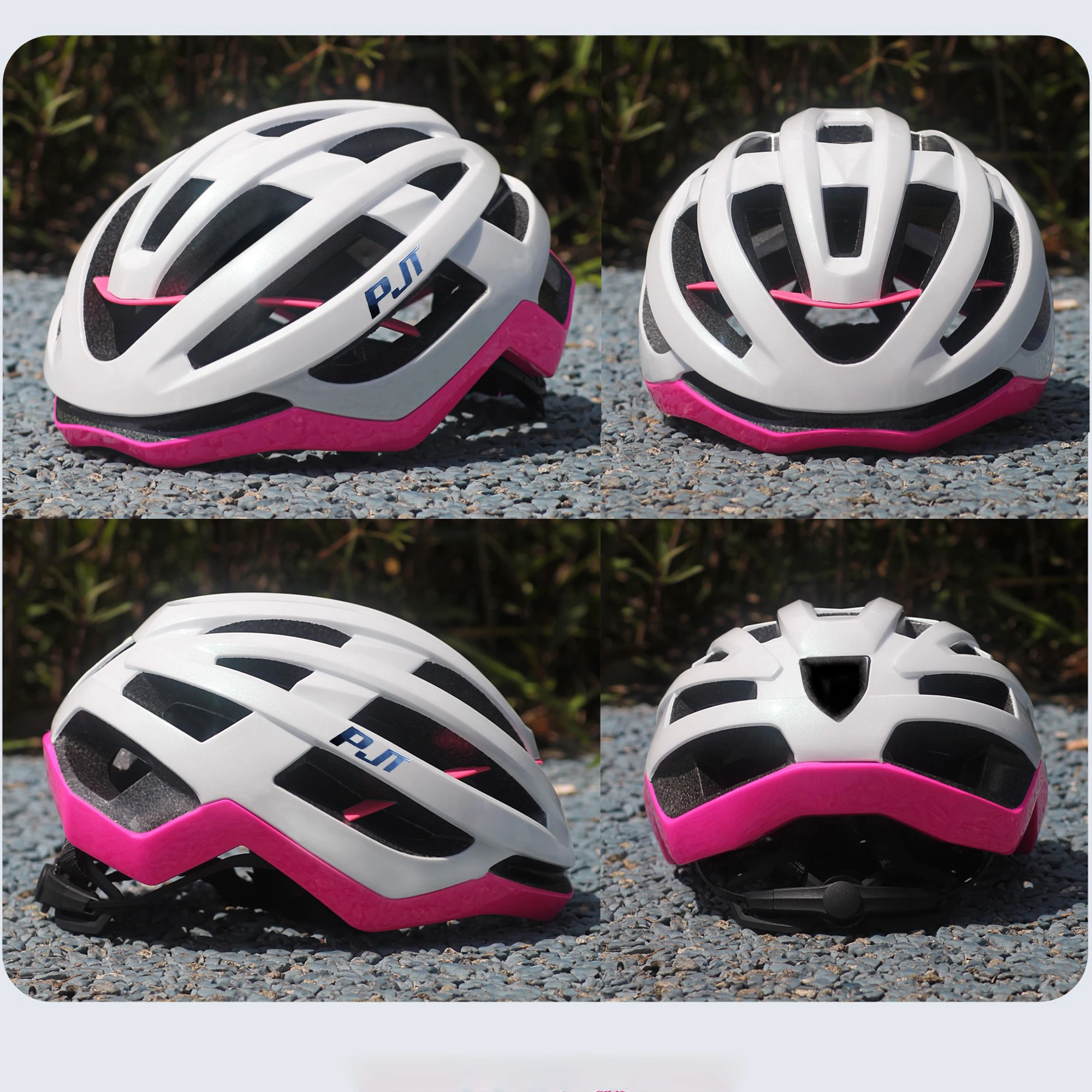 PJT Neuer PC-Fahrradhelm mit Vollkantenschutz, Ultraleichtes 3D-Stiffener-Design, MTB- und Rennradhelm, Erwachsenen-Radsicherheitshelm – Detail 14