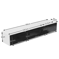 Современный шкаф для телевизора, глянцевая подставка для телевизора, соответствие цветов до черно-белого цвета, со светодиодной подсветкой, меняющей цвет, для гостиной — изображение 5