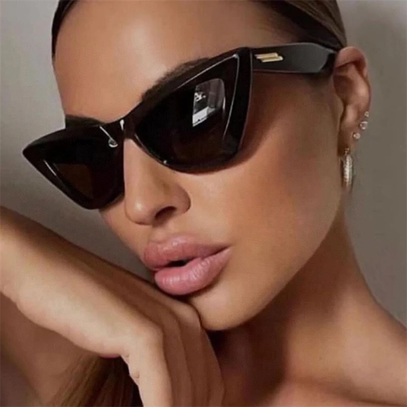 DYTYMJ  Cat Eye Sunglasses Women Small Triangle Frame Shades for Women Retro Cateye Sun Glasses Lunette De Soleil Femme_voghion.com