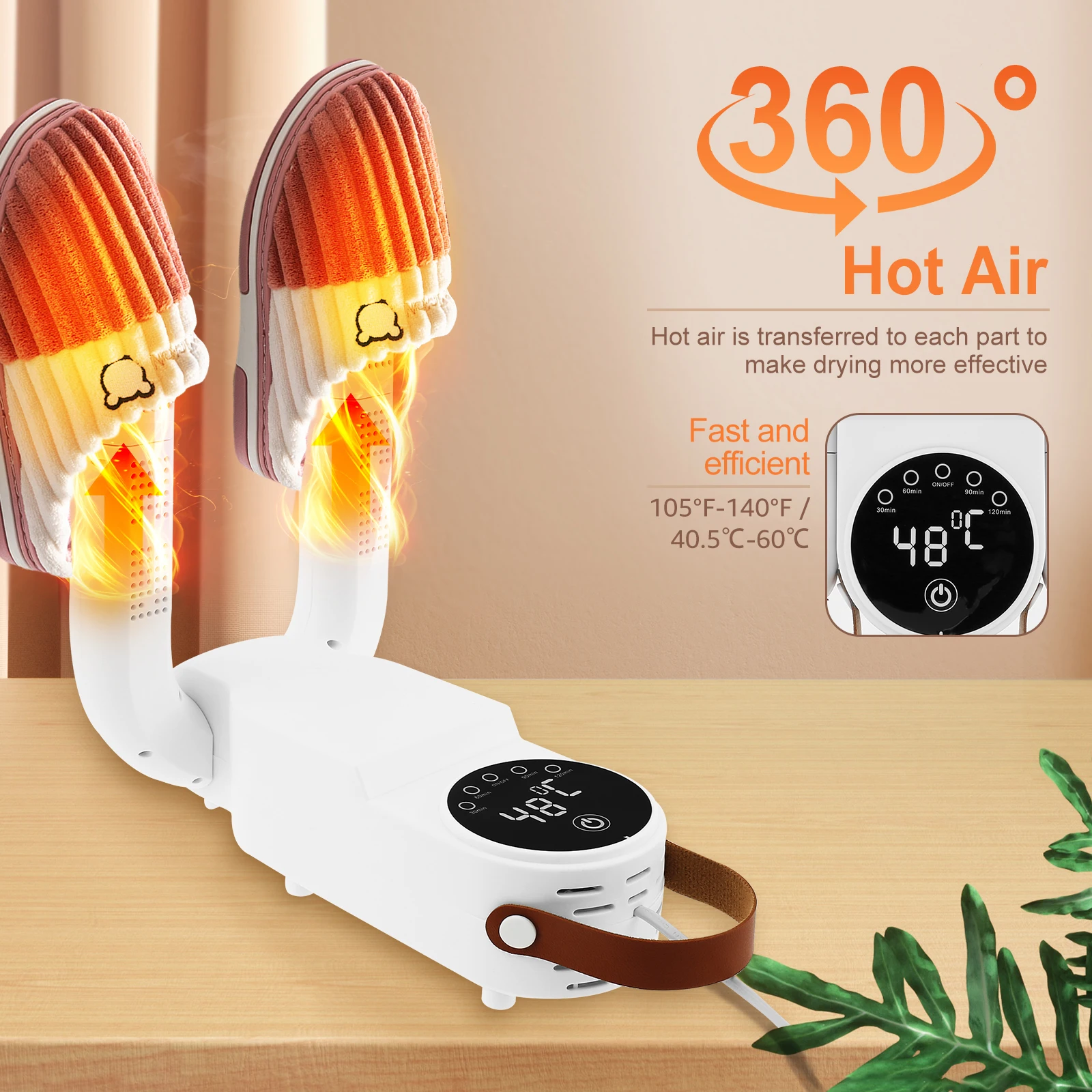 Portable Electric Shoes Dryer Telescopic Boot Warmer Foldable Smart Heater Fast Drying Deodorizer Multifunction Socks Dryer