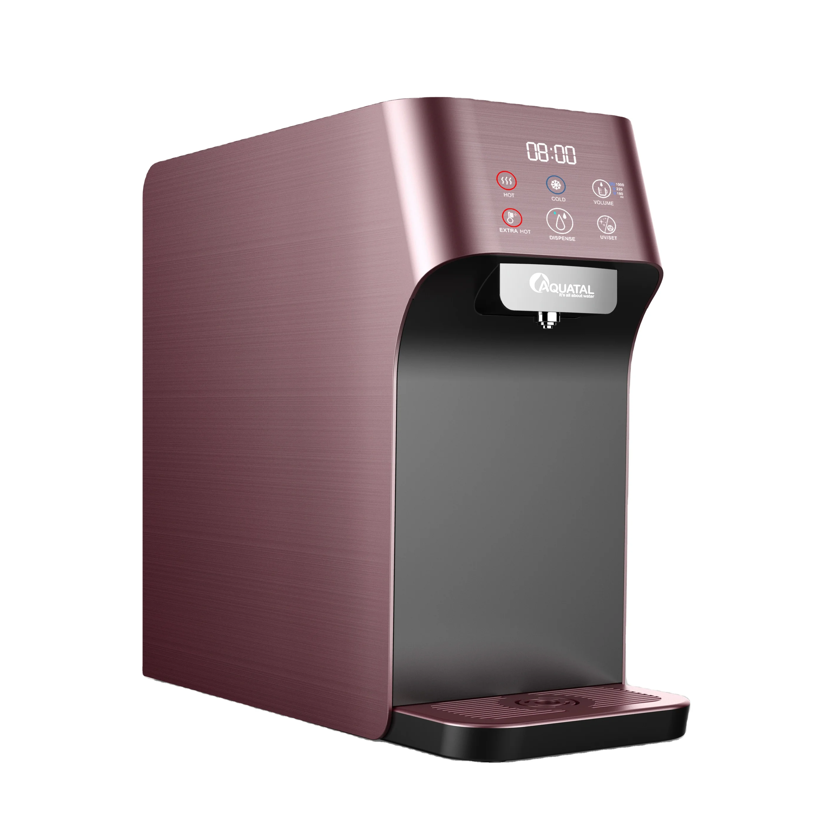 Compact Korea Design POU Hot And Cold LED UV Water Filters Dispenser