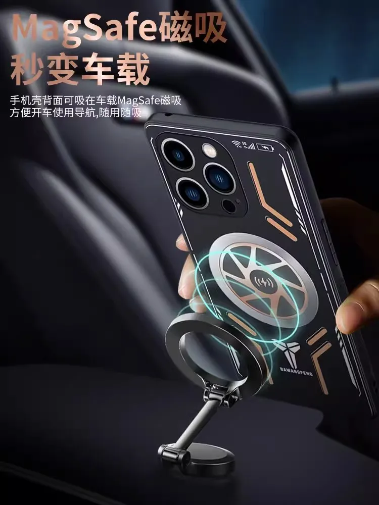 Custodia IPhone 16 Magnetica | Aria Con Fori Dissipazione Calore | Antiurto Con Cavalletto | Trasparente - 2