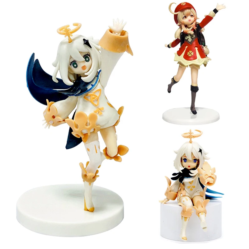 Anime Genshin Impact Doll Paimon Action Figure 16Cm Pvc Klee Figures Collection Model Cute Genshin Impact Paimon Figurine Toys