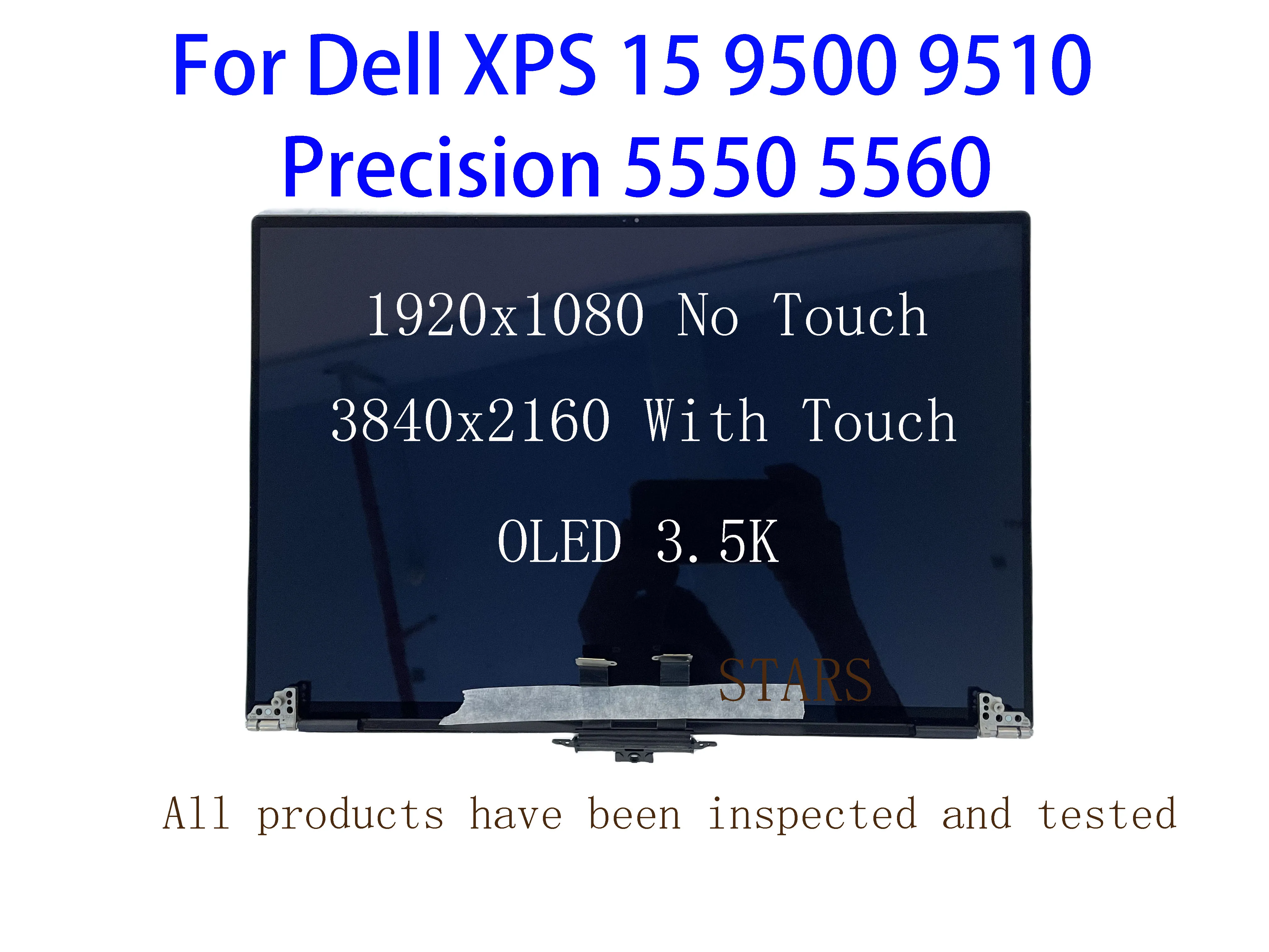 Dell XPS 15 15.6 9500 Precision 9510 5550 P91F P91F001 P91F002 P91F003 화면 LCD 터치 디스플레이 교체 어셈블리 용 5560 인치