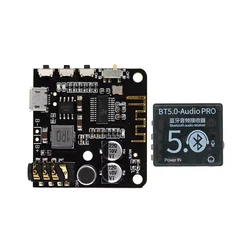 BT5.0 PRO Audio Module+Case MP3 Audio Decoder Board with Mic Lossless Car Speaker Audio Amplifier DIY Audio Receiver