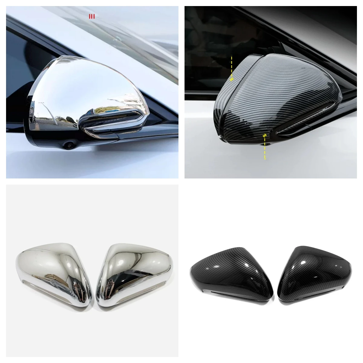 

For BYD Seal 2022 2023 Exterior Accessories Rearview Mirror Rain Shield Protective Cover Trim 2PCS/SET