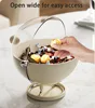 Candy Box High Footed Sphere Fruit Snack Storage Transparent Lid Dust-Proof Moisture-Proof household Office Chocolate Box 6