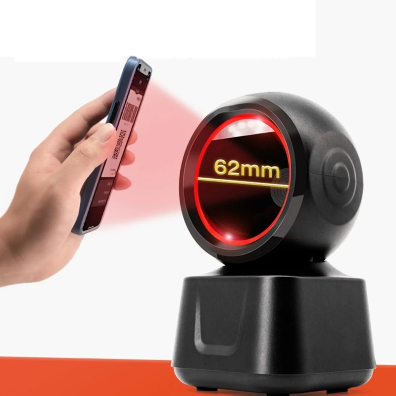 B Efficient 2D Barcode Reader, Durability 2D QR Barcode Scanners for Retail Stores and Inventory Management Bookstore
