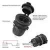 12V-24V Cigarette Lighter Socket Waterproof Plug Power Outlet Adapter for Car Marine Motorcycle ATV RV 2