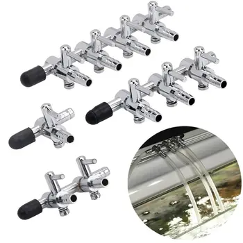 Accessori per Pompe: Valvola Aria a 1, 2, 3, 4, 5 Vie in Acciaio Inossidabile, Distributore di Flusso per Pompa Aria, Splitter Aria per Acquario