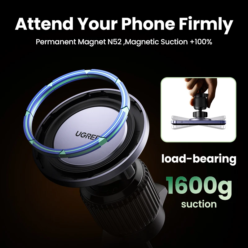 UGREEN Magnetic Car Phone Holder For Magsafe iPhone 14 13 12 Pro Xiaomi Samsung Air Vent Car Phone Stand Strong Magnet Holder