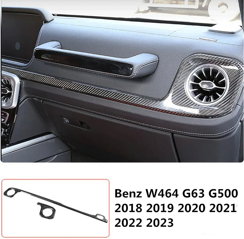 

Carbon Fiber Center console Interior Vent Air Kit Instrument Panel Around Trim For Mercedes Benz G-class W464 G63 G500 2018-2023