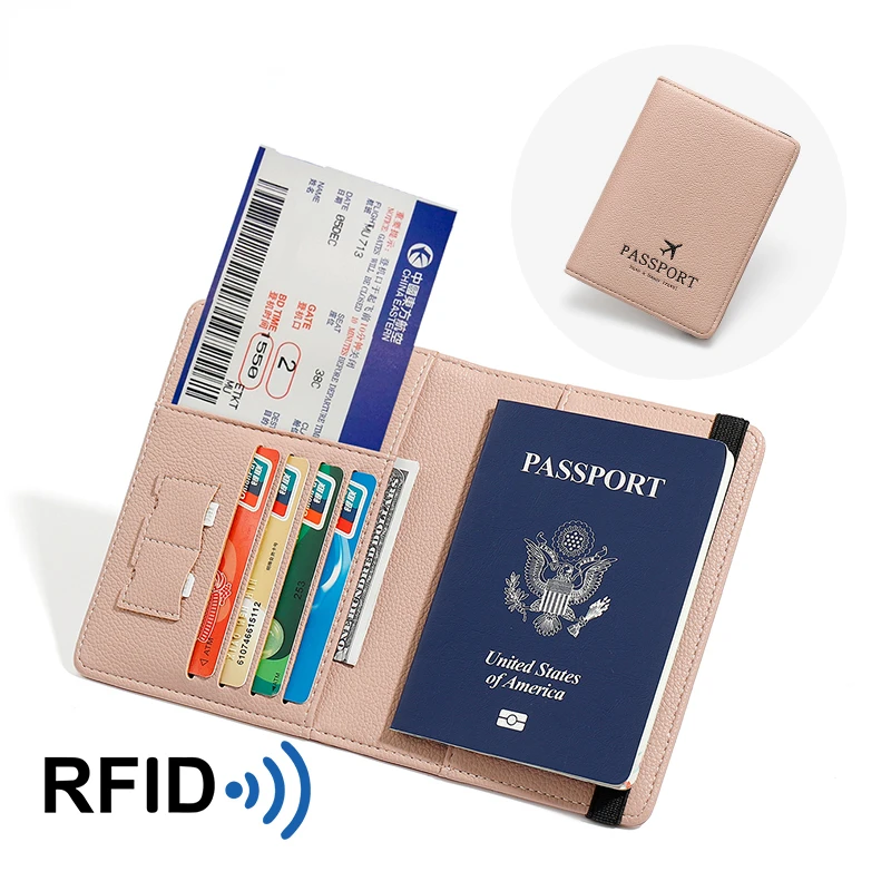

Fashion PU Leather Passport Cover Id Business Card Case Women Man Travel Passport Holder High Quality Wallets for Credit Cards