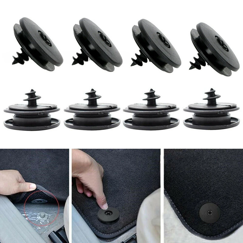 

1PC Car Mat Carpet Clips Fixing Grips Clamps Floor Holders Sleeves Premium Kit Anti Skid Fastener Retainer Resistant