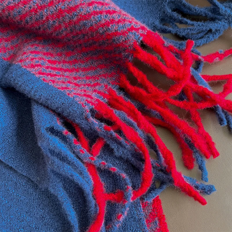 180*30cm Winter Schal Frauen Klassische Gitter Pashmina Schal Weichen Weiblichen Kaschmir Schals Schals Taschentuch Poncho Echarpe Stola – Detail 5