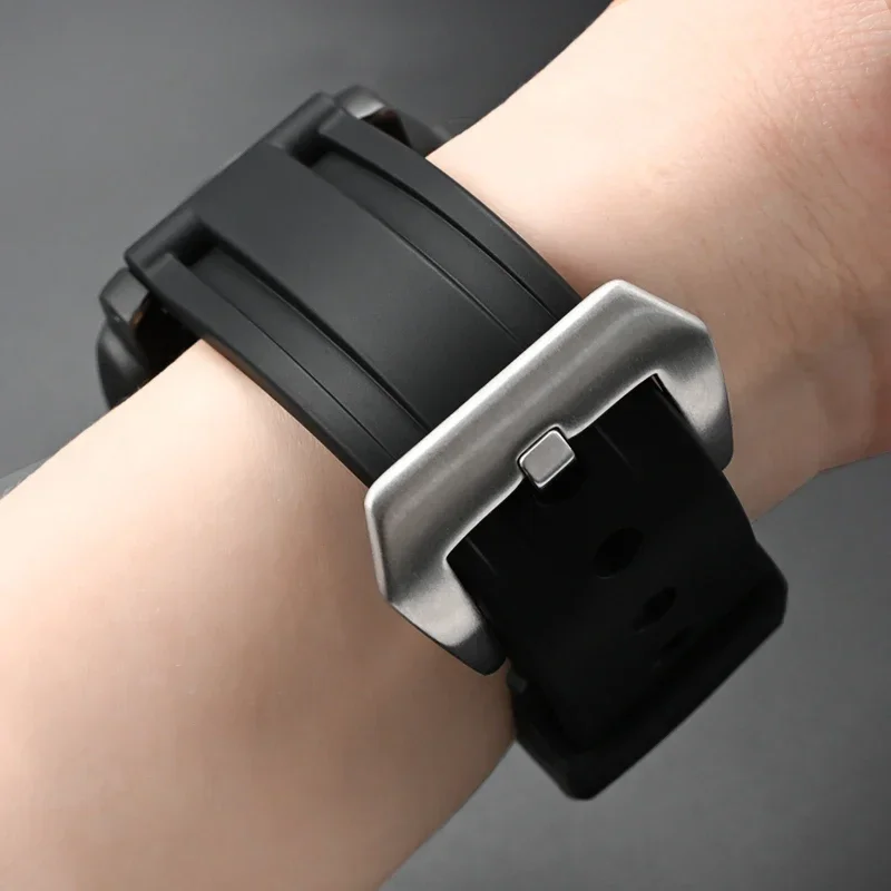 Waterproof Silicone Rubber Strap for Men - Sporty Diving Watch Band Accessories
