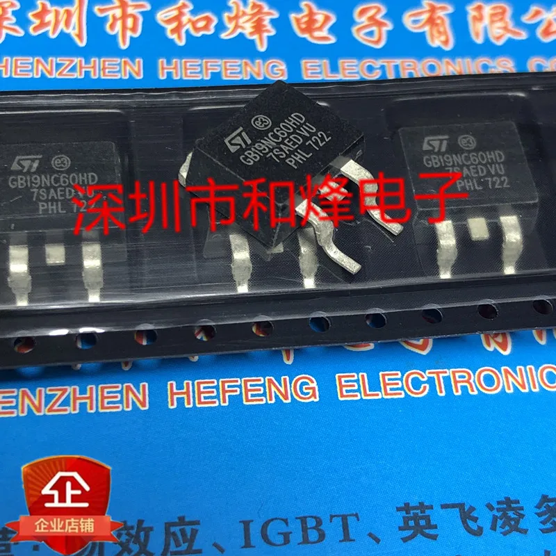 

5PCS-10PCS GB19NC60HD STGB19NC60HD TO-263 600V 19A NEW AND ORIGINAL ON STOCK