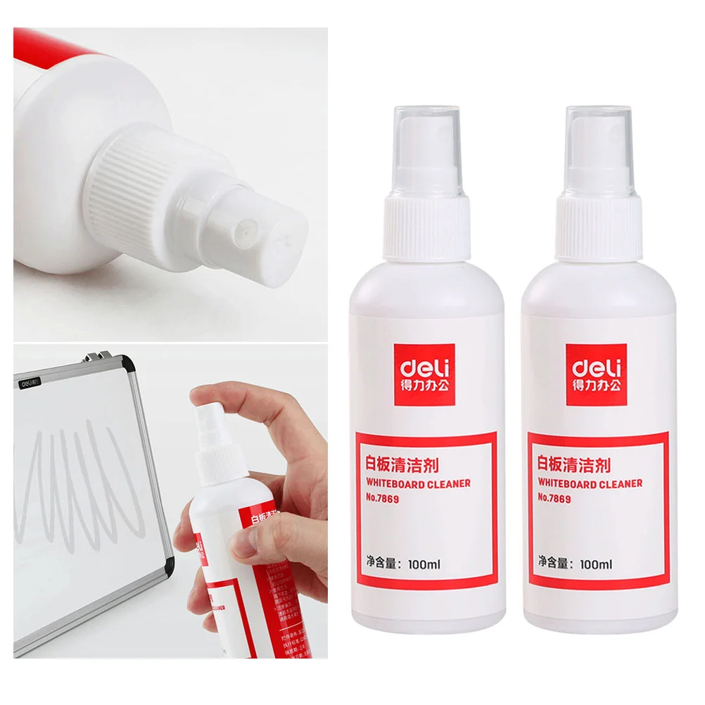 2pcs Whiteboard Cleaner Spray Eraser Water 100ml Per Bottle Whiteboard Clean Water Spray whiteboard clean spray 4