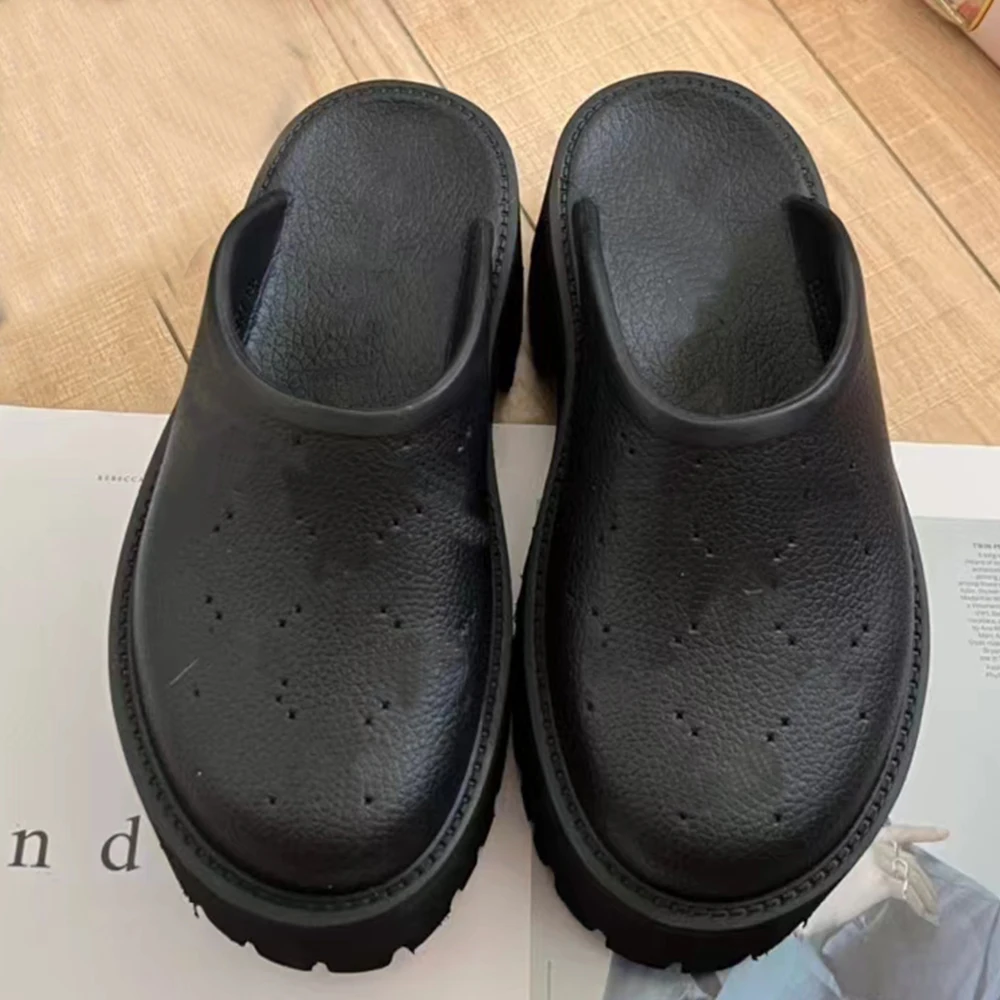 2024 New Brand Design Baotou Women's Sandals Fashion Leisure Hole Shoes Large Men's Outdoor Beach Shoes 35-44