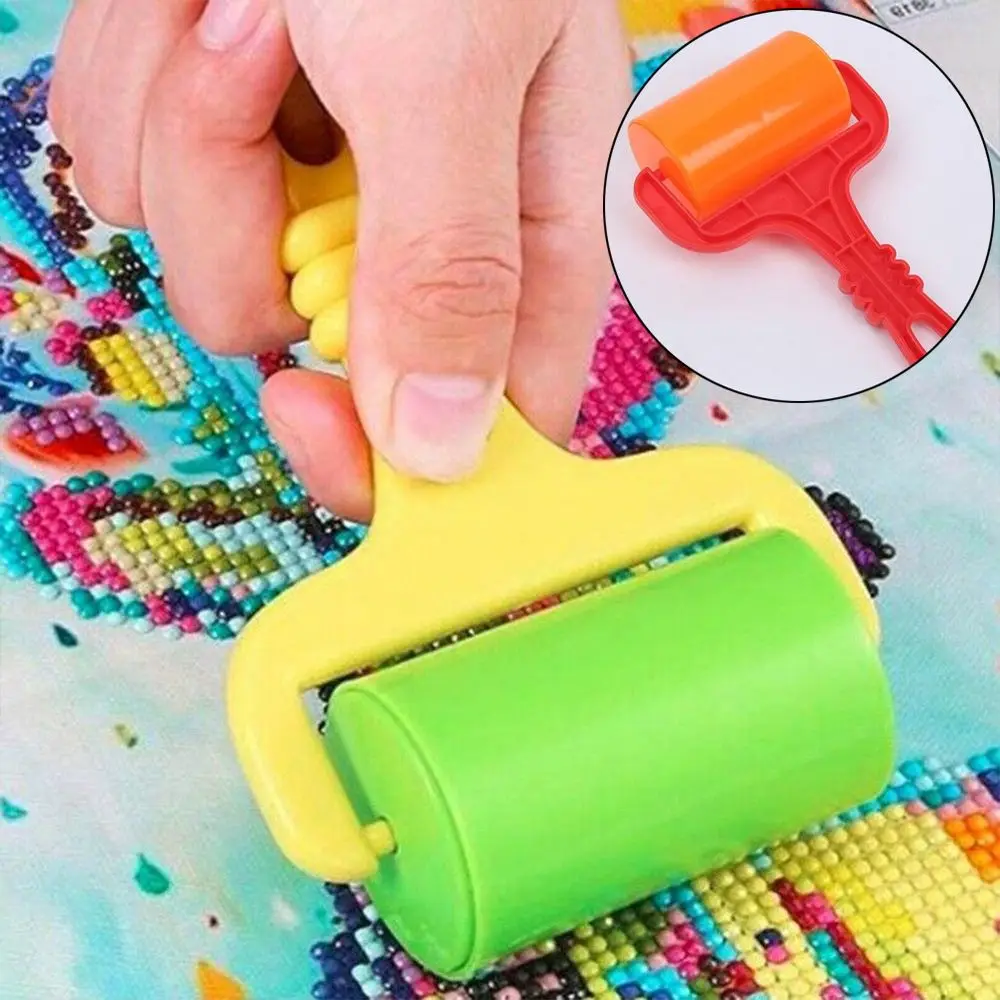 New Multifunction Diamond Painting Cross Stitch Tool Diamond Painting Plastic Roller Rolling Tool Accessories