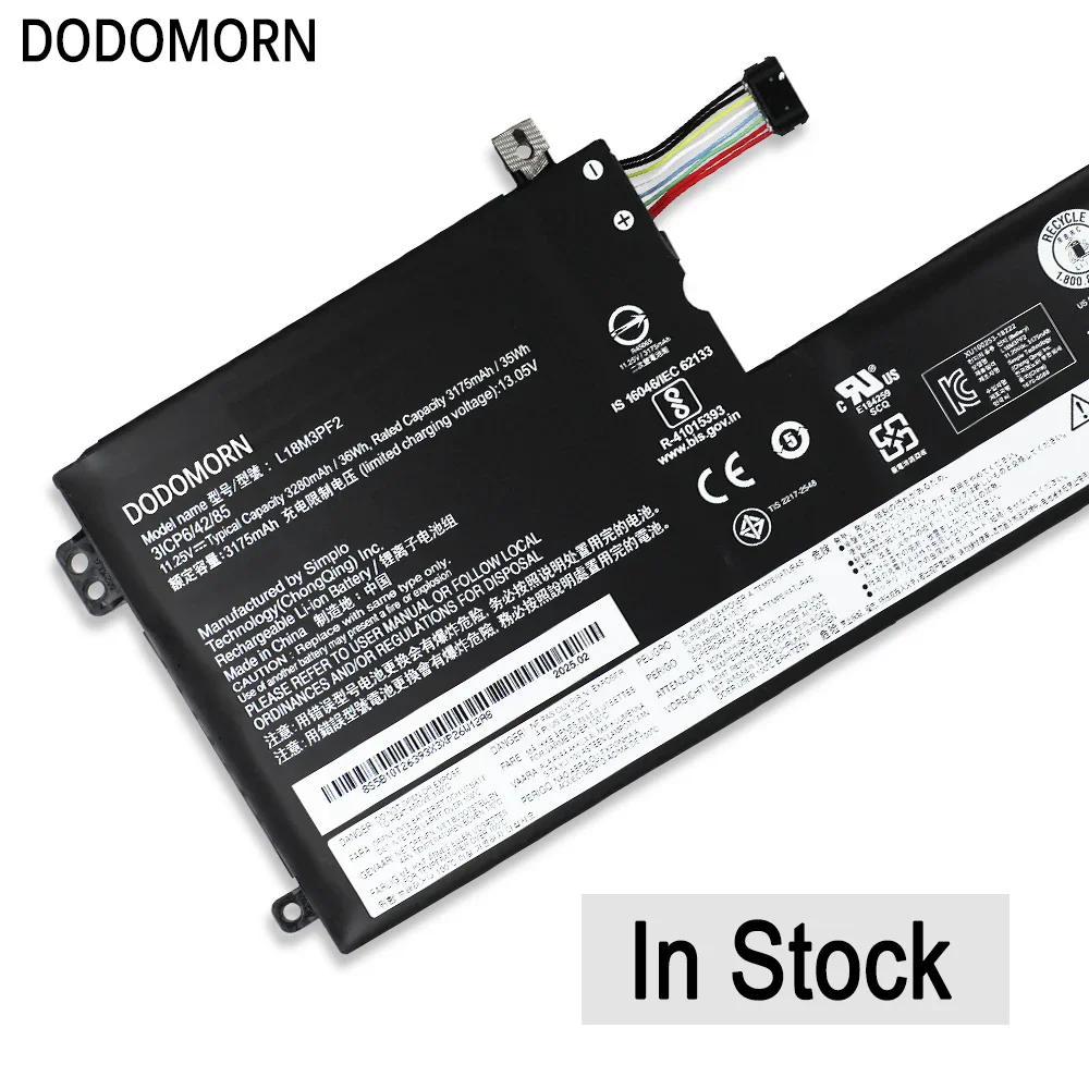 레노버 아이디어패드용 노트북 배터리, L18M3PF2, L340, L340-15, 17 L3-15IML05, V155-15API  V340-17IWL, L18C3PF2, L18D3PF1, L18L3PF1, 36Wh, 신제품 - AliExpress