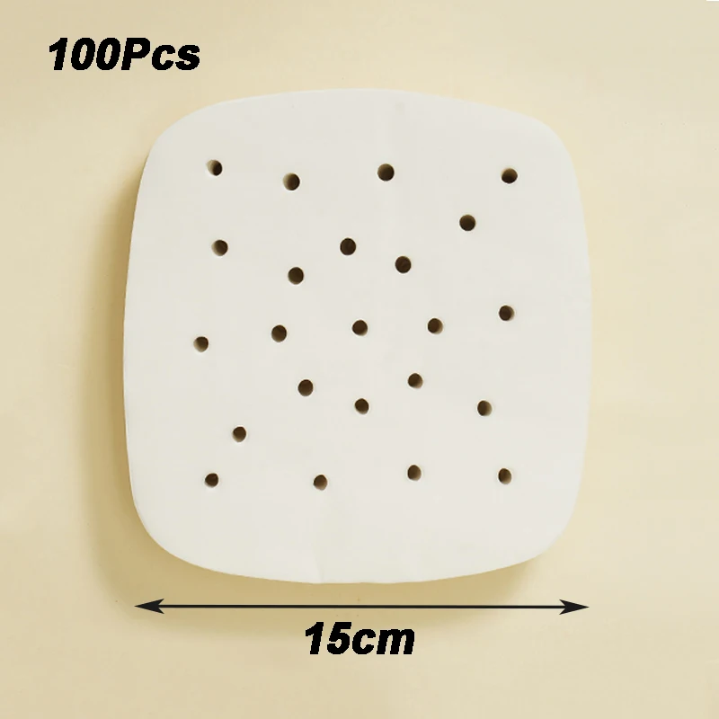 Bamboo Non-Stick Steamer and Baking Liners - 100 Disposable Sheets