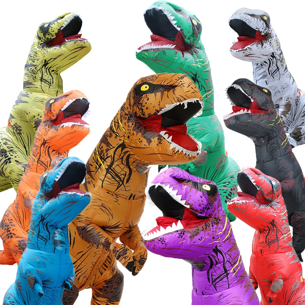 

Halloween Tyrannosaurus Realistic Dinosaur Inflatable Clothes Holiday Show Party Christmas Valentine's Day Riding dinosaur