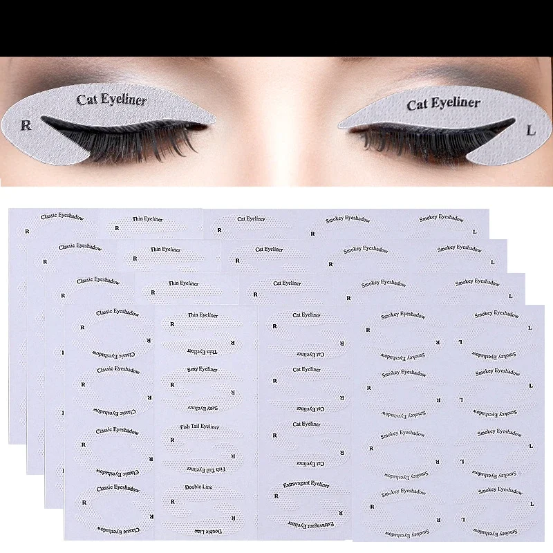 Eye Makeup Stencils Sticker Card Eyeliner Template Eyeliner Eyeshadow 3 Minute Lazy Shaping Tool Styling Drawing Guide makeup tools,eyeliner stencil tool,eye makeup tools