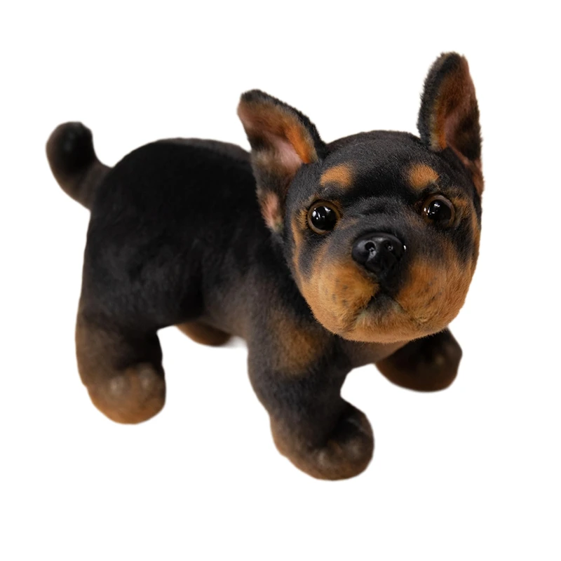 Cute 22cm Standing Bulldog Puppy Plush Toy – Adorable Turning Head Dog Plushie Birthday Gift