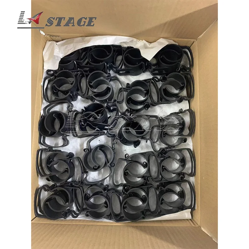 10/50/90PCS 와이어 튜브 클램프 플라스틱 케이블 관리 도구 무대 장비 와이어 용 와이어 클램프