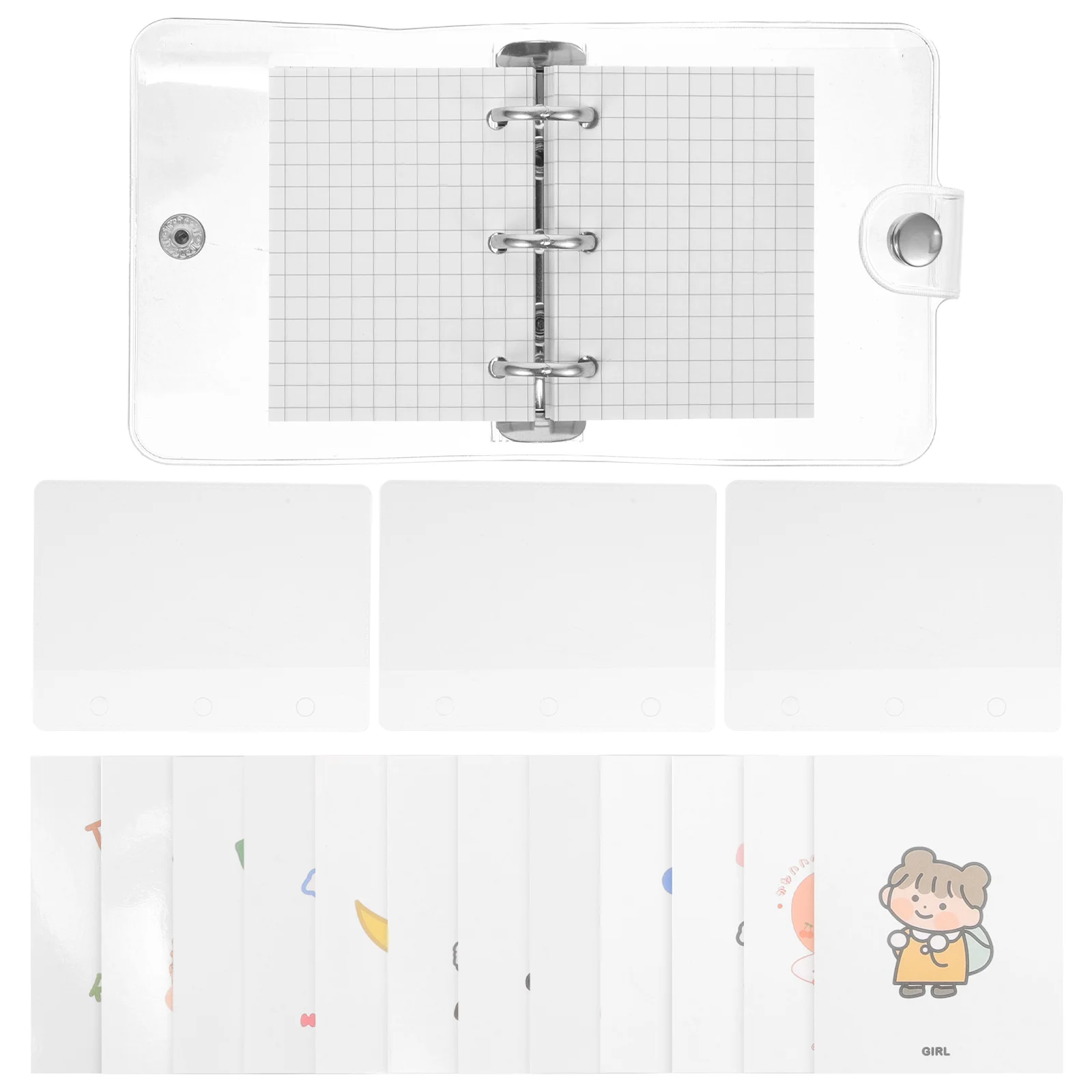 

Note Pads Mini Notebook Multi-function Binder Small Notepad Adorable Cute Journal Pocket Record Accessory Scrapbook Travel
