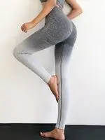  SALSPOR Seamless Fitness Women Leggings High Waist Gradient Color Push Up Bras Workout Mujer Gym Clothing Athletic 3Pcs 2Pcs 