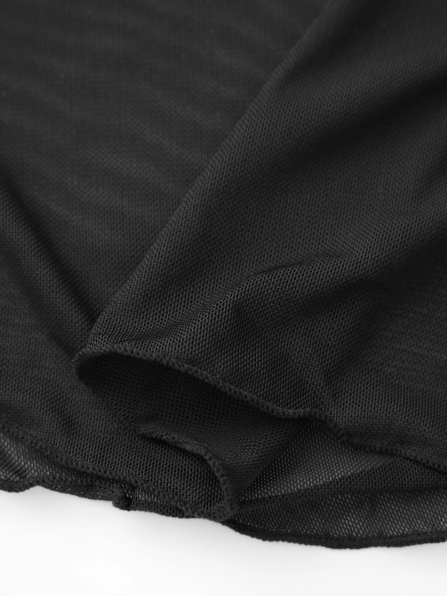 Sexy Lace Trimmed Mesh Lingerie Set with Spaghetti Straps and Matching G-String Thongs - 2 Piece Seductive Set