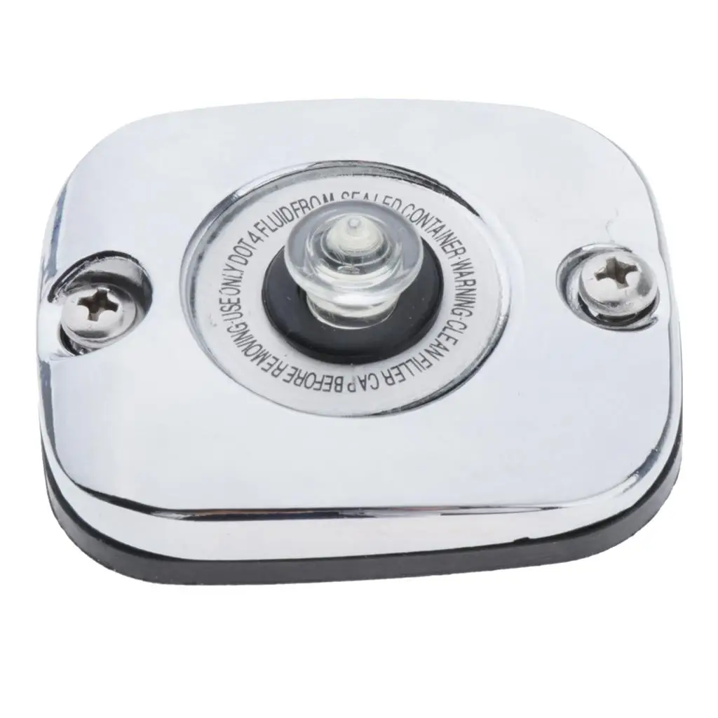 Chrome Front Brake Master Cylinder Lid Cover for Touring Models 96-07