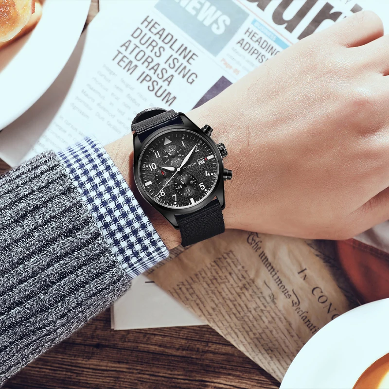 Ochstin Personalized Trendy Style Multi functional Quartz Movement Creative Nylon Series 2024 New Men's Watch Quartz Watch