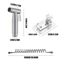 ชุดหัวฉีดชำระแบบพกพา สแตนเลส 304 พร้อมระบบทำความสะอาดตัวเอง 1