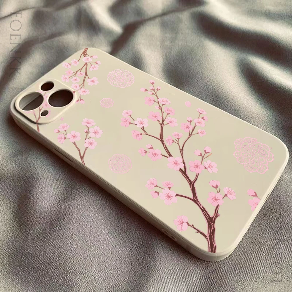 Pink Cherry Blossoms Slim Anti-Scratch Protective Case