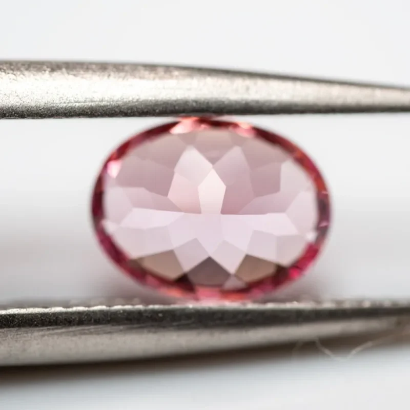 Lab Grown Sapphire Sunrise Pink Color Oval Shaped Gemstone Beads for Charms Diy Jewelry Making Selectable AGL Certificate