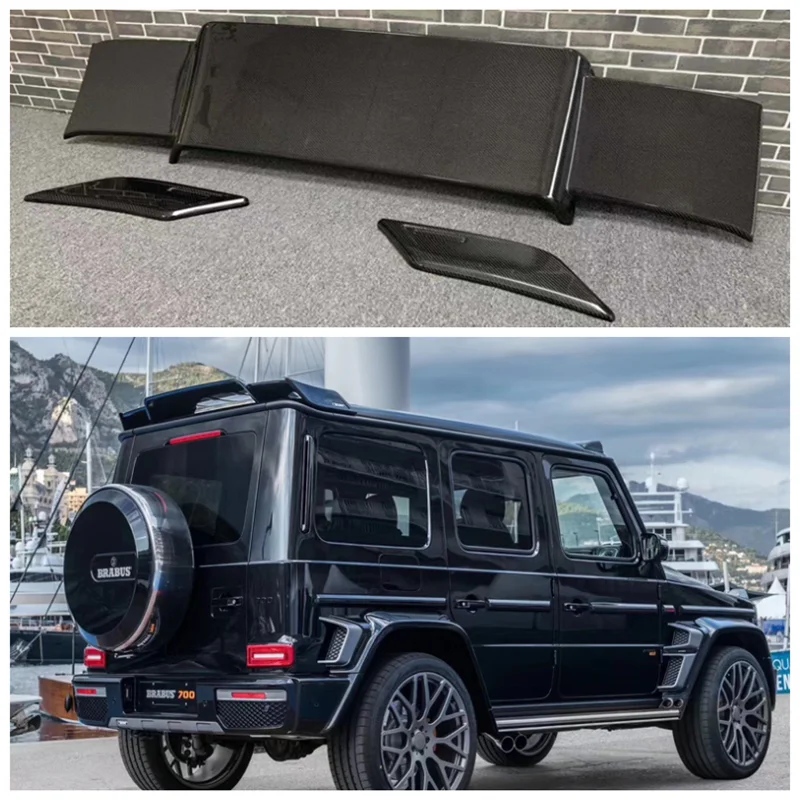 

High Quality Carbon Fiber Rear Trunk Lip Roof Spoiler Splitters For Mercedes-benz G-Class W463 W464 G350 G500 G63 2008-2022