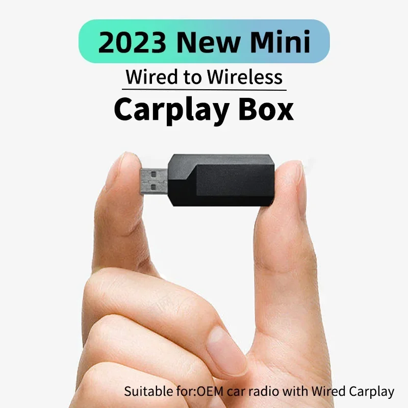 Wireless Apple CarPlay Adapter, Apple CarPlay Wireless Adapter for OEM  Wired CarPlay Cars, Fastest and Most Stylish Dongle, Convert OEM Wired to  Wireless CarPlay, Plug & Play