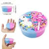 2.03oz Color Unicorn Fluffy Butter Slime Diy Super Soft False Cake Non-Sticky Slime Charms Supplies Plasticine Modelling Toys 2