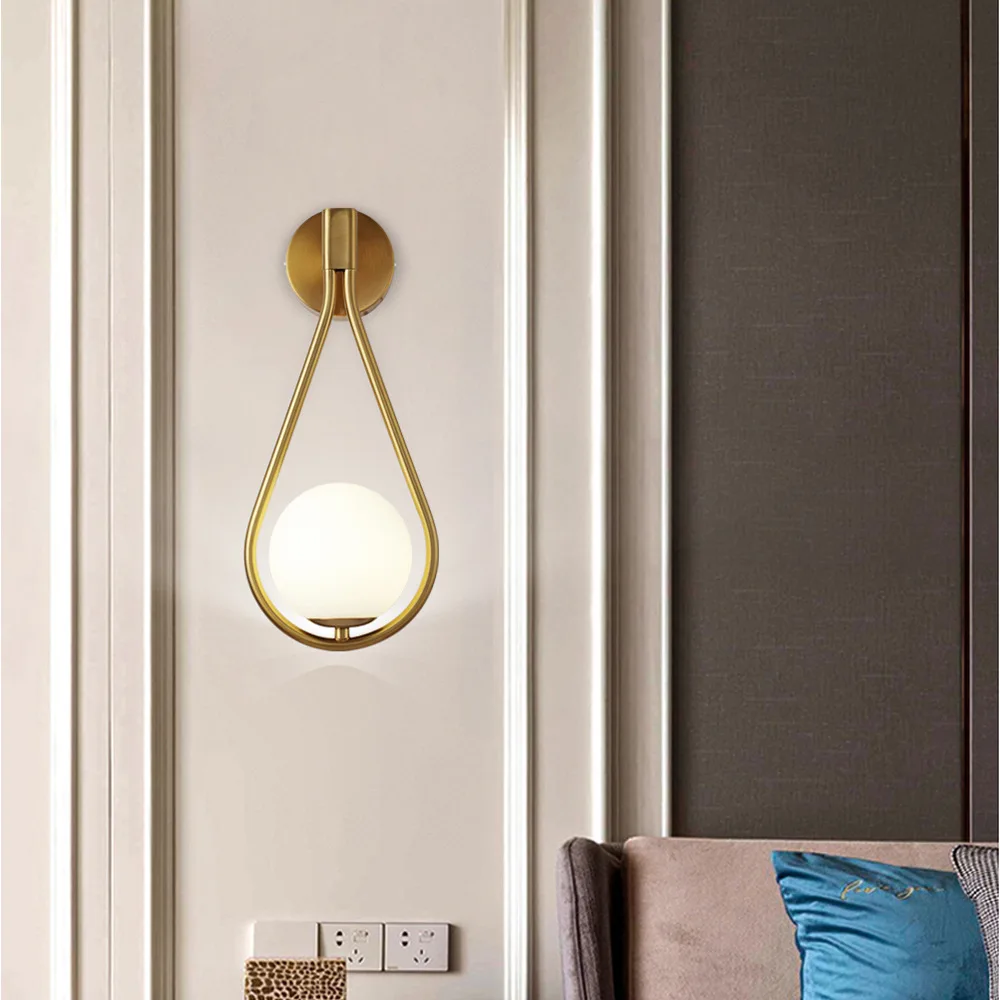 Nordic Luxury Glass Ball Wall Lamp 3